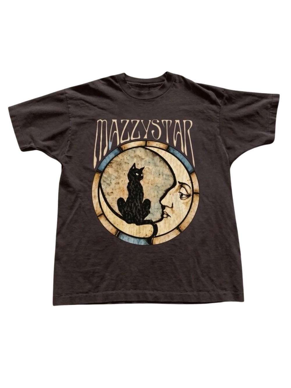 Gildan Mazzy Star Black Cat Graphic T-Shirt - Black